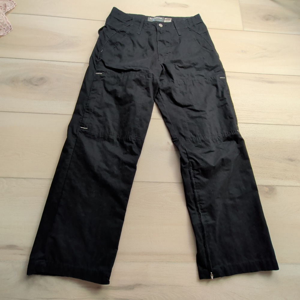 Vintage Levis SilverTab Cargo Pants Mens 30x30 (Fits 30x29) Black Cotton Nylon